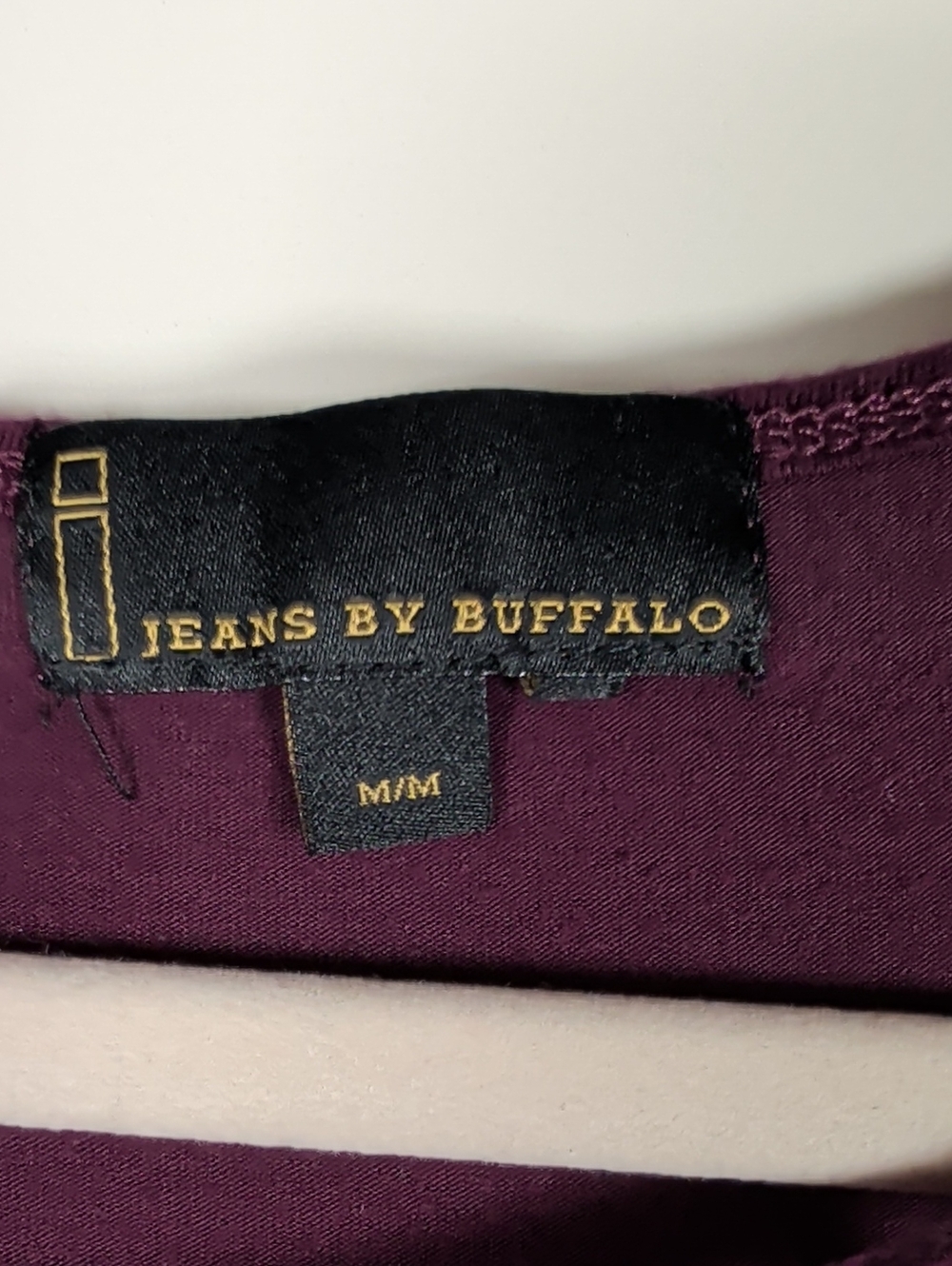 I Jeans By Buffalo Deep Plum Lace & Crochet Long-Sleeve Top - Picture 4 of 8